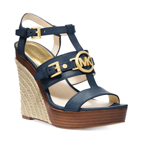 michael kors navy shoes|michael kors navy sandals.